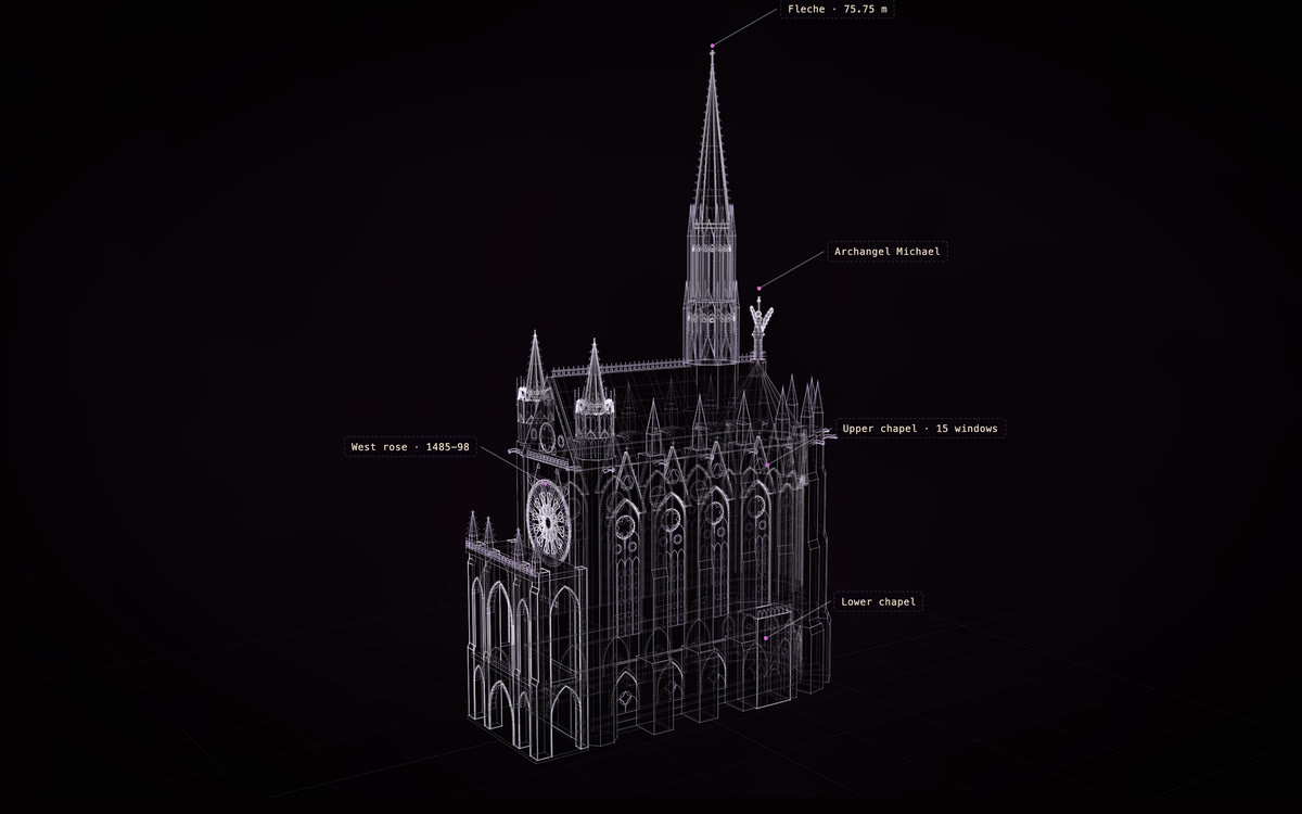 Sainte-Chapelle, a holographic construct