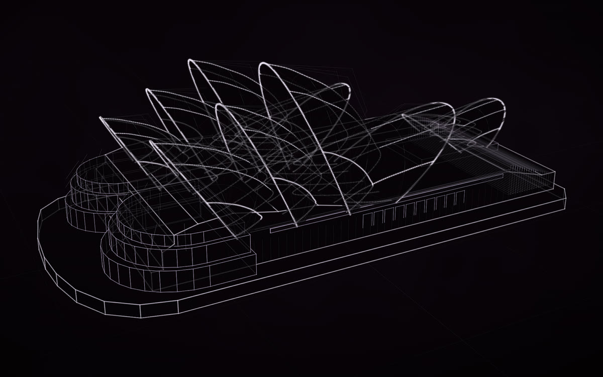 Sydney Opera House, a holographic construct